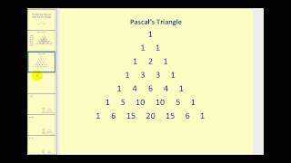 Binomial Expansion Using Pascals Triangle [upl. by Enrobso]