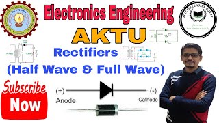 Rectifiers  Half Wave amp Full Wave CenterTap amp Bridge Rectifier aktu electronic rectifiers [upl. by Lasyrc125]