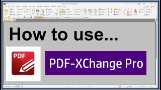 How to use pdfXchange pro [upl. by Yngiram]