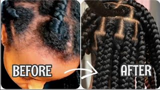 10 MINUTES box braids refresh No Rebraiding [upl. by Shalom]