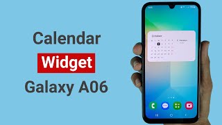 How to Add Calendar Widget in Samsung A06 [upl. by Theis]