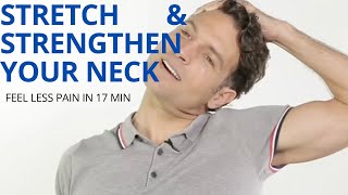 Stretch and Strengthen Your Neck Out of Pain  Neck Rehab [upl. by Aiekram]