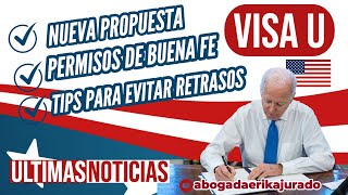 VISA U NUEVA PROPUESTA PERMISOS BUENA FE TIPS PARA EVITAR RETRASOS [upl. by Aivizt]