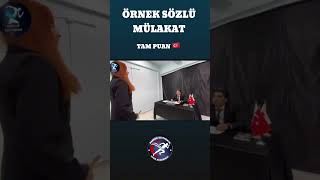 ÖRNEK SÖZLÜ MÜLAKAT 🇹🇷 [upl. by Lidaa]