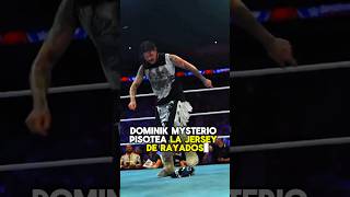 Dominik pisotea la jersey de rayados de Monterrey dominikmysterio livmorgan wrestling wrestler [upl. by Au]