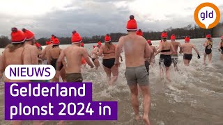 Nieuwjaarsduik in Winterswijk groot succes [upl. by Kerns]