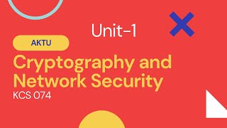 Cryptanalysis  Unit 1  AKTU  KCS074  Cryptography and Network Security  Part 5 [upl. by Atilrep]