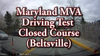 Maryland MVA Driving Test  Closed Course [upl. by Claretta530]