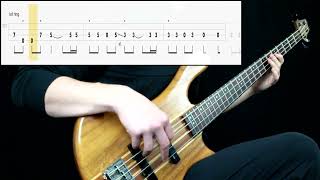 Metallica  Master Of Puppets Bass Cover Play Along Tabs In Video [upl. by Ttam]