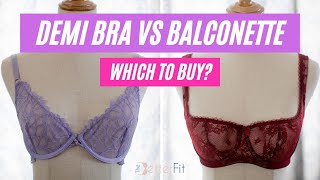 Demi Bra vs Balconette Bra What the Heck are the Differences [upl. by Lorrac]