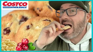 Costcos Bakery 🍪 White Chocolate Cranberry COOKIE Food Review [upl. by Aihsoek]