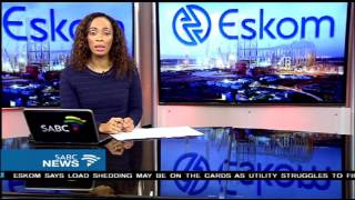 Eskom warns loadshedding maybe a reality [upl. by Llerrod]