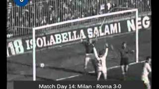 Italian Serie A Top Scorers 19671968 Pierino Prati Milan 15 goals [upl. by Eiramanin]