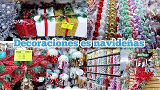 Mega Tienda con ADORNOS  DECORACIONES NAVIDEÑAS para Tu Hogar 🎄 quotEsferas Coronas Puntasquot [upl. by Naujtna]