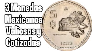 3 Monedas Mexicanas Valiosas y Cotizadas [upl. by Felicdad]