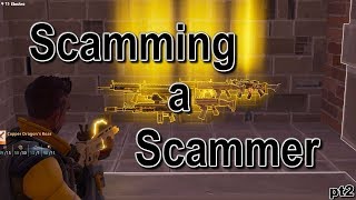 Fortnite Save the world Scamming A Scammer MUST WATCH part 2 Save the world PVE [upl. by Froma172]