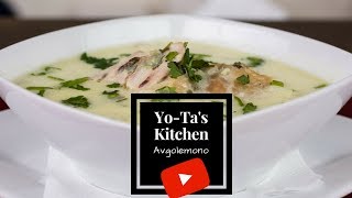 Avgolemono Egg Lemon Chicken Soup [upl. by Ball]