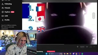 xQc Dies Laughing at Pain Speaking French [upl. by Nirahs]