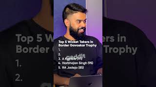 Highest Wicket Taking Bowler in the Border Gavaskar Trophy India vs Australia Cricket cricket [upl. by Litha9]