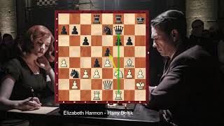 Interesting Chess Game  Beth Harmon beats Harry Beltik  The Queen’s Gambit [upl. by Chassin711]