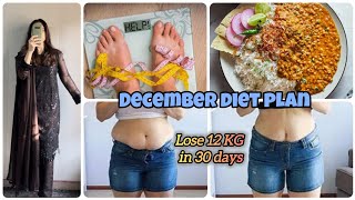 DECEMBER WEIGHT LOSS CHALLENGE  LOSE 12 KG IN 30 DAYS 🔥 DIET PLAN  EXERCISE  TIPS [upl. by Aeslehc952]