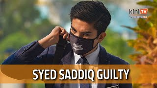 Court finds Syed Saddiq guilty of CBT money laundering [upl. by Norrag299]