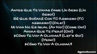 Daddy Yankee Ft Tony Dize  La Despedida Letra [upl. by Ydnolem238]