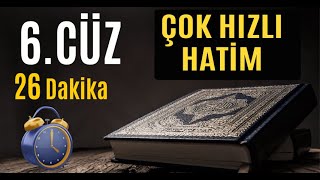 6 Cüz Hızlı Okuma Hatim Mukabele Takip Dinle [upl. by Bolger]