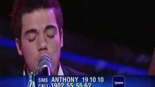 Back At One by Brian McKnight sung by Anthony Callea 2004 [upl. by Odrude]