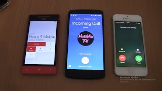 Incoming call amp Outgoing call at the Same Time Nexus 5htciPhone 5 [upl. by Akienat186]