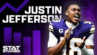 Justin Jefferson piles up yards like no receiver ever to begin his career  Stat Stories [upl. by Einahpehs108]