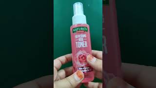 Natures essence refreshing rose toner  dewy glow ✨ Shefashion200 [upl. by Annora]