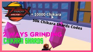 50k Chikara Code 2 Best Ways Grinding Chikara Shards  Champion  Roblox Anime Fighting Simulator [upl. by Aciret260]