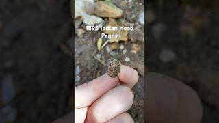 Bottle Digging  1898 Indian Head Penny Surface Find  982024 [upl. by Sternick]