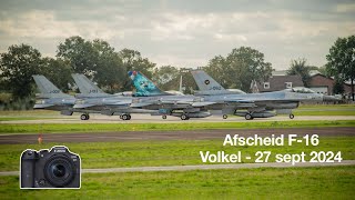 CanonR7 Afscheid F16 Volkel  27 sept 2024 [upl. by Acinelav908]