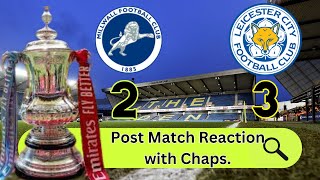 Millwall 2  Leicester 3 facup 3rd Round Game millwall leicester [upl. by Noyar576]