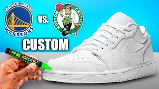 Customizing Jordan 1s 👟🎨 NBA FINALS EDITION [upl. by Shanly]