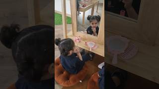 Learning selfcare through play Grooming time for dolls selfcare selflove shorts [upl. by Rehpetsirhc594]