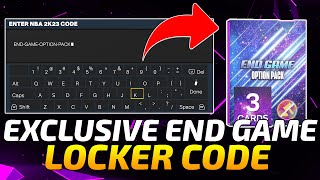 EXCLUSIVE VC LOCKER CODE FOR END GAME OPTION PACK WITH LUKA D ROB amp PG NBA 2K23 MYTEAM [upl. by Ravo236]