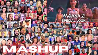 Moana 2 Special Look Trailer REACTION MASHUP [upl. by Vachil]