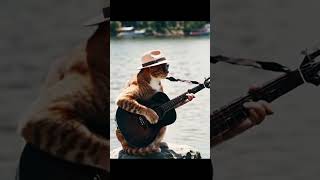 Cat Playing Guitar AI generated Video [upl. by Fernandes]