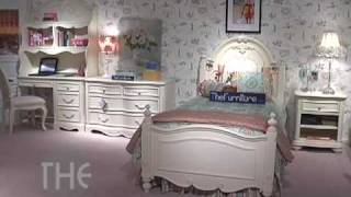 Carved Bedroom Set with Panel Bed from Jessica McClintock  The Romance Collection by Lea [upl. by Ivana]