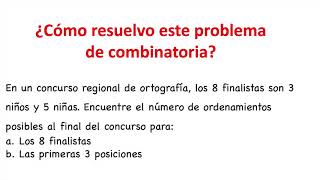 ¿Cómo resuelvo este problema de combinatoria [upl. by Allerie]