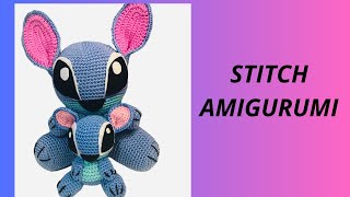 ♥️STITCH AMIGURUMI a crochet paso a paso Subtitulos diferentes idiomas♥️ [upl. by Selhorst]