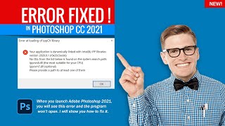 How to Fix quotError at loading of ippCV libraryquot Photoshop CC 2021 [upl. by Glarum]