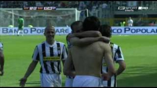 Juventus  Bari 25042010 Il gol di Iaquinta [upl. by Lebama]