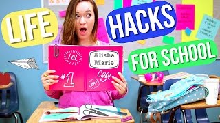 Back to School LIFE HACKS Alisha Marie [upl. by Leik724]