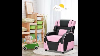 Kids Gaming Sofa Recliner with Headrest and Footrest [upl. by Woodman854]