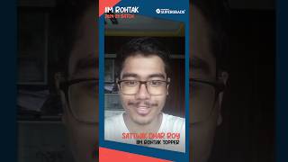 Toppers Strategy to Crack IPMAT Exams 🎯 Meet Our IPM Rohtak Topper Sattwik Dhar Roy  shorts [upl. by Roslyn]