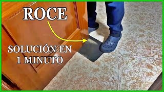 TRUCO  Arreglar Roce de Puerta Sin Quitarla  Reparar Puerta que Arrastra Sin Lijar y Sin Cepillar [upl. by Georgetta314]